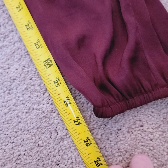 Naked Zebra Elegant Burgundy Jumpsuit S - Picture 10 of 16